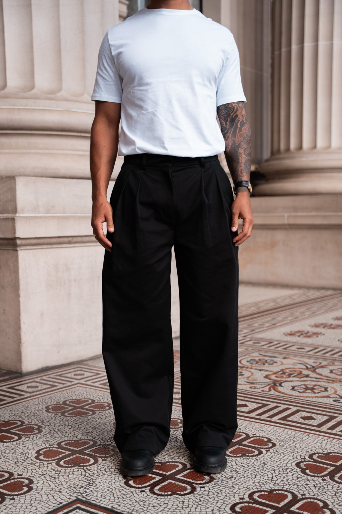 Sera Pleated Trousers | Black